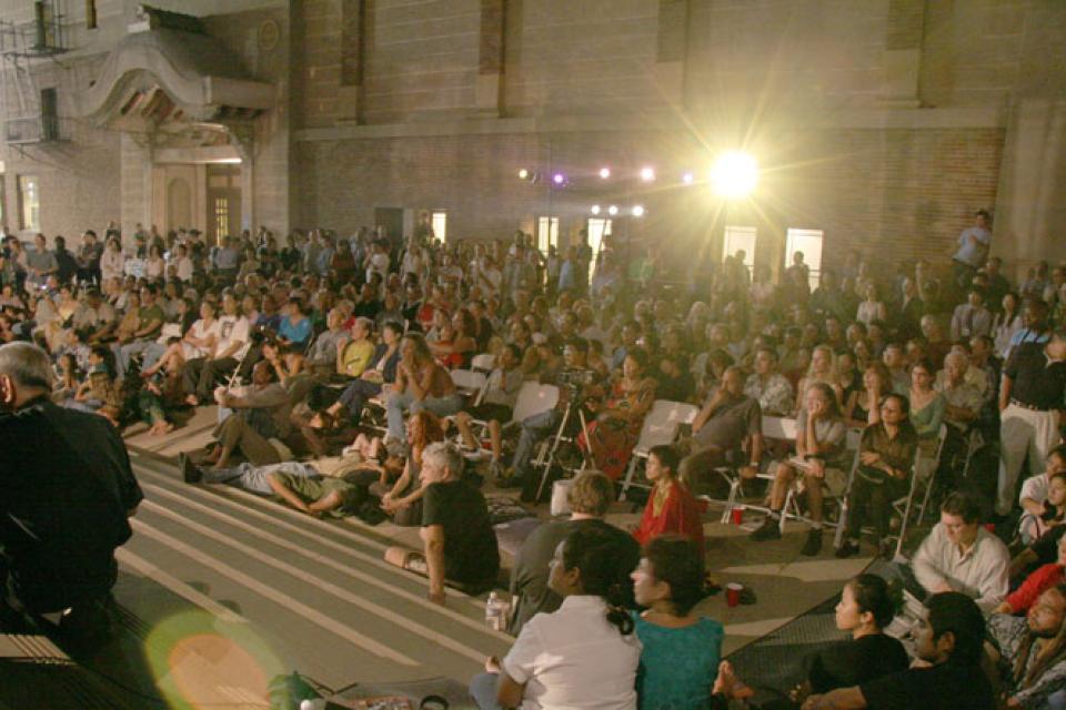 Audience gathered to watch the APPEX Ensemble for the First and Central Summer Concert Series
